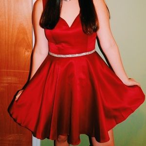 Red prom dress